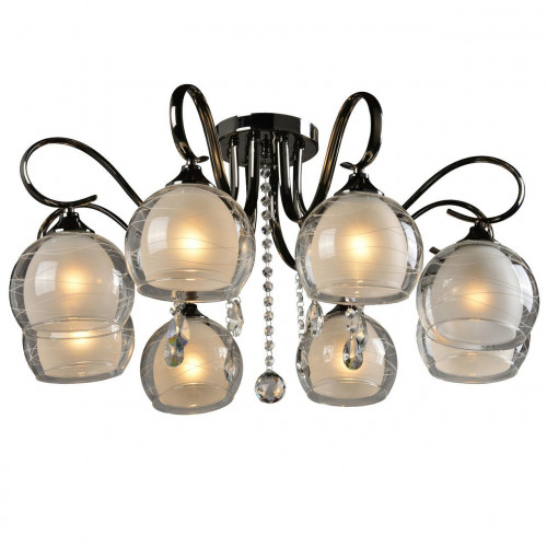 потолочная люстра idlamp merinella 877/8pf-darkchrome в Костроме