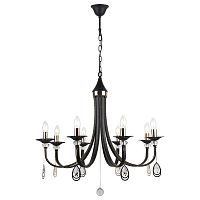 подвесная люстра arte lamp dallas a8540lm-8bk черная в Костроме