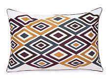 желтая декоративная подушка прямоугольная eclectic style ромбы в Костроме