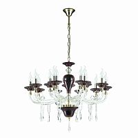 подвесная люстра odeon light amarone 3928/15 красная в Костроме