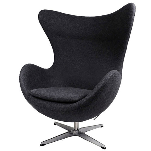кресло egg chair черное в Костроме