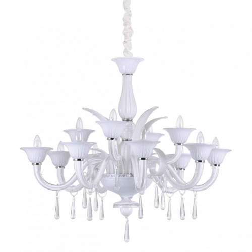 подвесная люстра ideal lux renoir sp12 bianco в Костроме