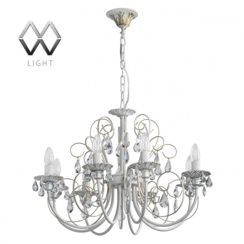 подвесная люстра mw-light свеча 301015308 белая в Костроме