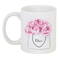 кружка с рисунком dior peonies в Костроме
