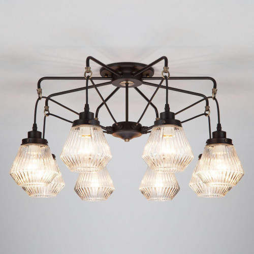 потолочная люстра eurosvet fregata 70078/8 черный в Костроме