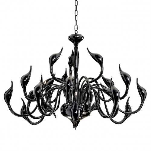 подвесная люстра lightstar cigno collo bk 751247 в Костроме
