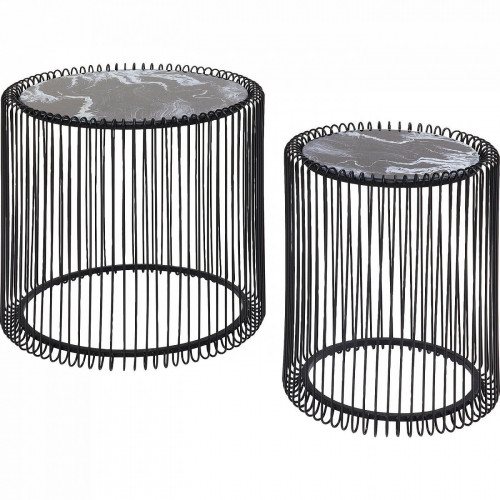 столик приставной wire черный 45x45x46 в Костроме