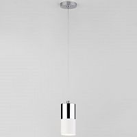 подвесной светильник eurosvet mini topper 50146/1 хром/белый в Костроме