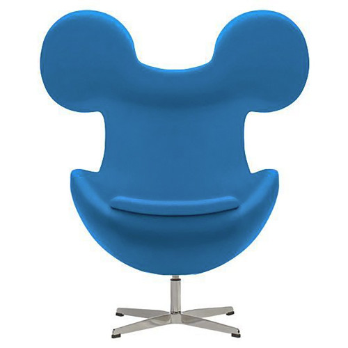 кресло egg mickey голубое в Костроме