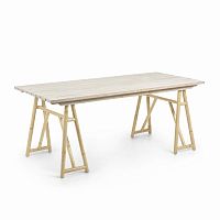 creassy стол 180x85 из натурального дерева из ротанга от la forma (ex julia grup) в Костроме