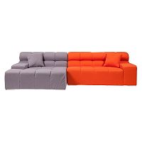 диван tufty-time sofa угловой модульный серый с оранжевым в Костроме