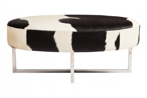 оттоманка cowhide черно-белая в Костроме