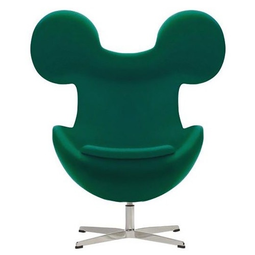 кресло egg mickey зеленое в Костроме