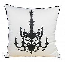 подушка с рисунком канделябра chandelier white в Костроме