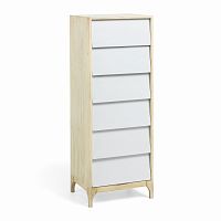 шкаф fuzzy 45х120 белый от la forma (ex julia grup) в Костроме
