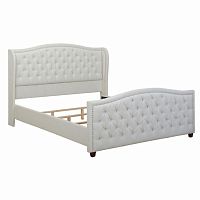 кровать marcella 90х200 белый велюр в Костроме