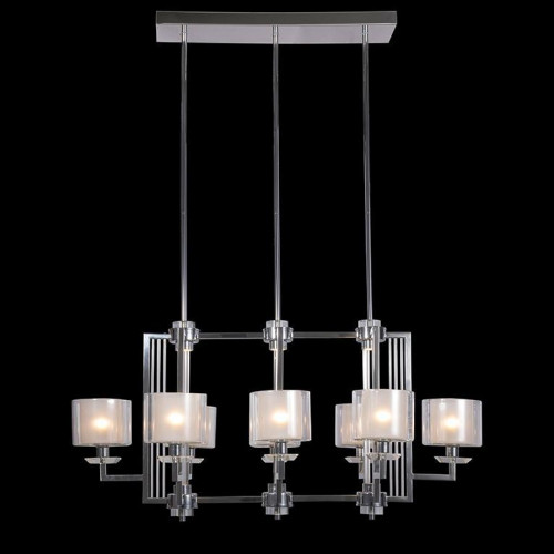 подвесная люстра newport 4408/s chrome в Костроме