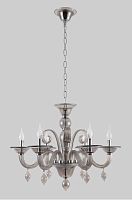 подвесная люстра crystal lux caetano sp-pl6 smoke в Костроме
