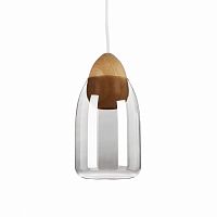 подвесной светильник wooden ball яйцеобразный цоколь дымчатый прозрачный в Костроме