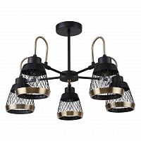 потолочная люстра f-promo entresol 2346-5p черная в Костроме