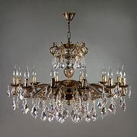 подвесная люстра ambiente leon 2128/12 pb new leaf бронза в Костроме