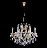 подвесная люстра crystal lux hollywood sp6 gold в Костроме