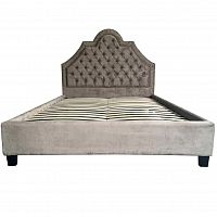 кровать двуспальная 160х200 бежевая из велюра zaka в Костроме