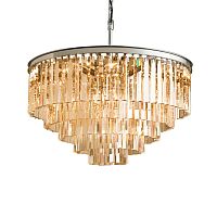 подвесной светильник odeon 10a chrome/amber от delight collection хром/янтарная в Костроме