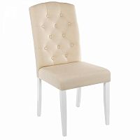 стул деревянный menson white / fabric сream в Костроме