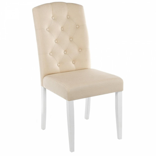 стул деревянный menson white / fabric сream в Костроме