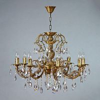 подвесная люстра ambiente alicante 8888/8 ab tear drop бронза в Костроме