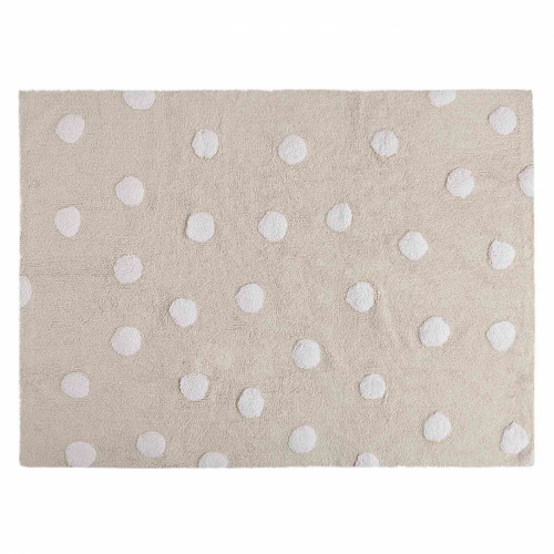 ковер polka dots бежевый-белый в Костроме