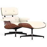 кресло lounge chair & ottoman кремовое в Костроме