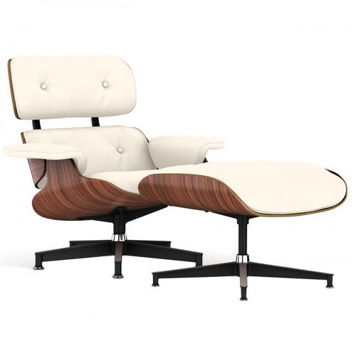 кресло lounge chair & ottoman кремовое в Костроме