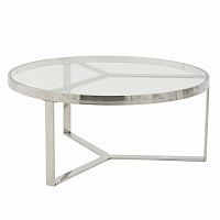 стол silver glass серебристый, прозрачный в Костроме