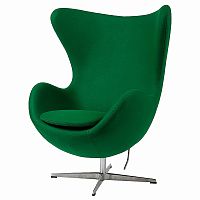 кресло egg chair кашемир зеленое в Костроме