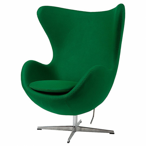 кресло egg chair кашемир зеленое в Костроме