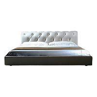 кровать двуспальная 180х200 белая из экокожи adelle в Костроме