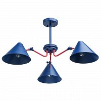 потолочная люстра mw-light чили 711011003 синяя в Костроме