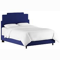 кровать двуспальная 160x200 синяя paxton bed light blue в Костроме