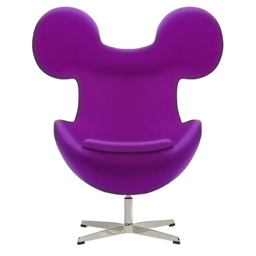 кресло egg mickey фиолетовое в Костроме