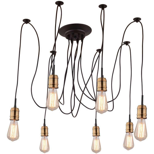 подвесная люстра arte lamp mazzetto a4290sp-7bk в Костроме